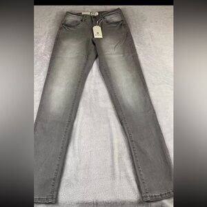 Ben Sherman mens gray stretch straight fit denim jeans size 28x34